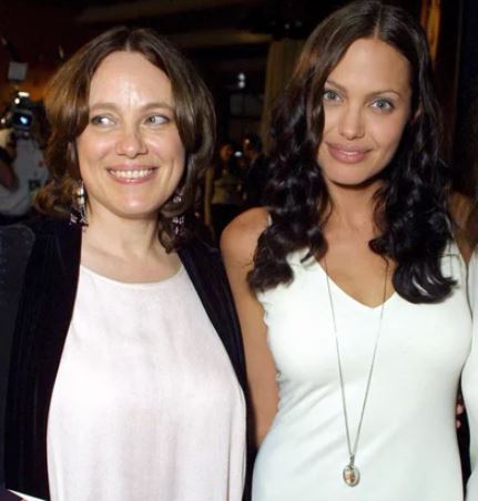 Angelina Jolie with mother Marcheline Bertrand