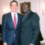 Barack Obama with brother Bernard Obama
