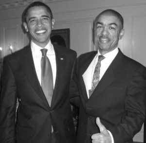 Barack Obama with brother David Ndesandjo | Celebrities InfoSeeMedia