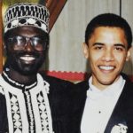 Barack Obama with half brother Malik Obama
