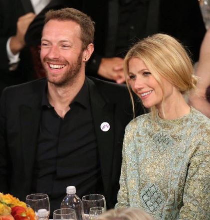Chris Martin with his ex-wife Gwyneth Paltrow image
