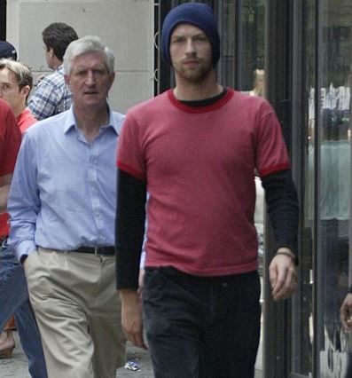 Chris Martin with his father Anthony Martin