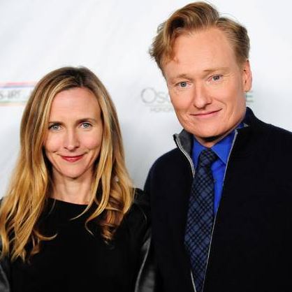 Conan O'Brien with wife Elizabeth Ann Powel