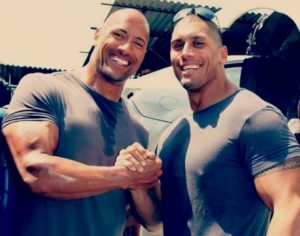 Dwayne Johnson with his brother Curtis Bowles