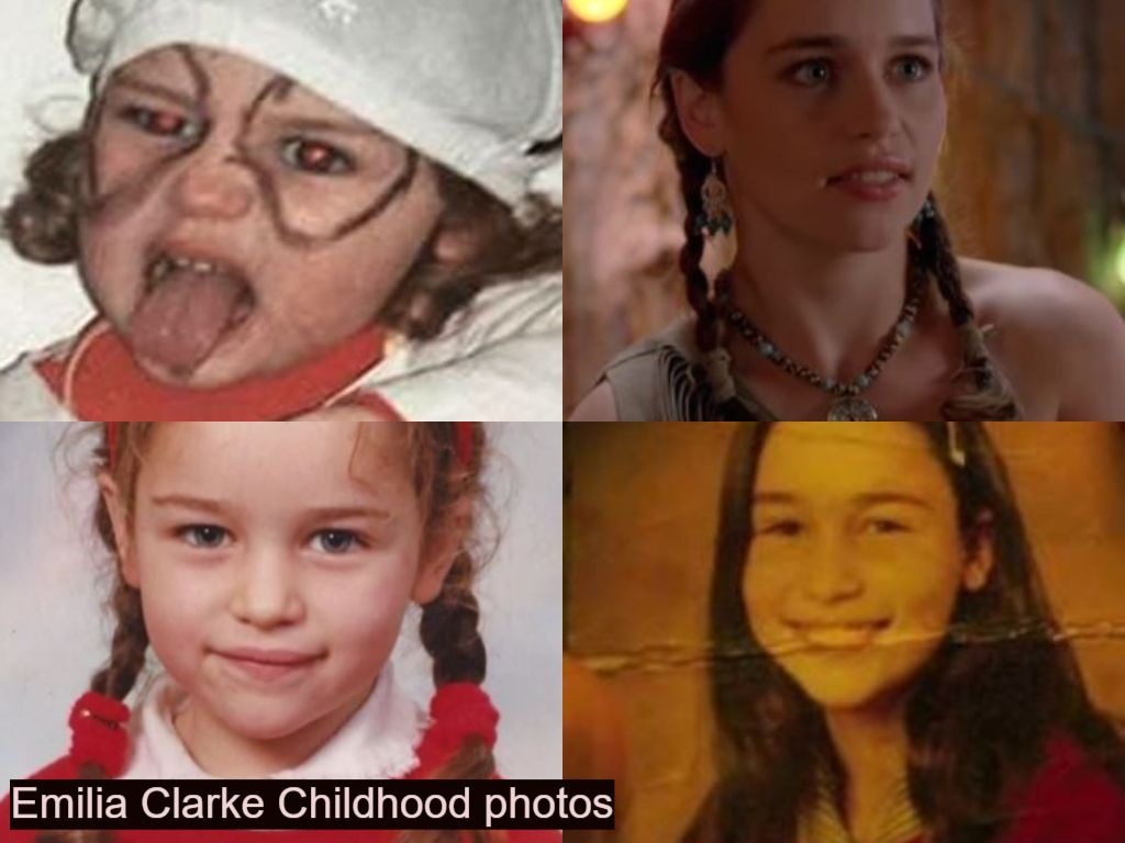 Emilia Clarke Childhood photos collection