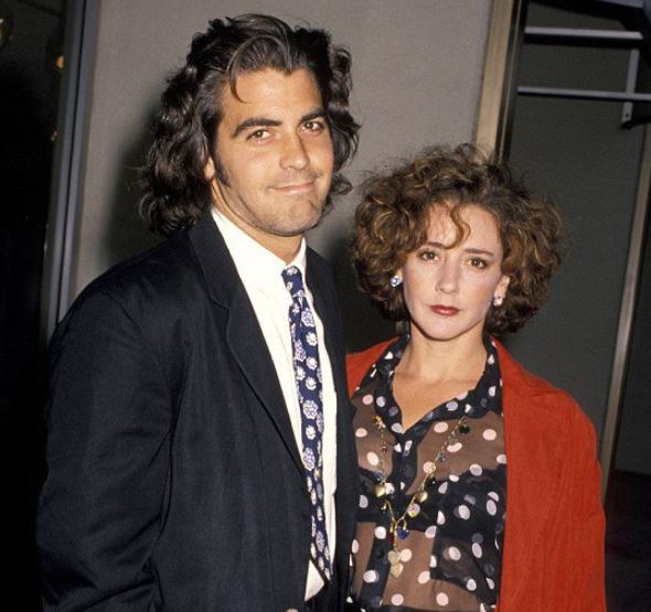 George Clooney with ex-wife Talia Balsam image