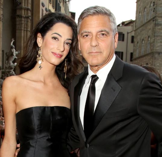 George Clooney with wife Amal Alamuddin image