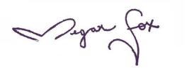 Megan Fox signature
