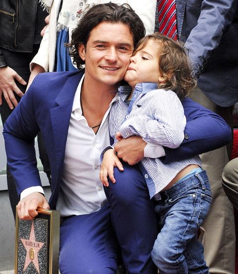 Orlando Bloom with his son Flynn Christopher Bloom