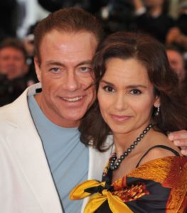 jean Claude Van Damme with wife Gladys Portugues