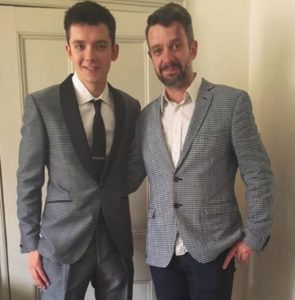 Asa Butterfield with father Sam Butterfield