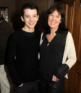 Asa Butterfield with mother Jacqueline Farr