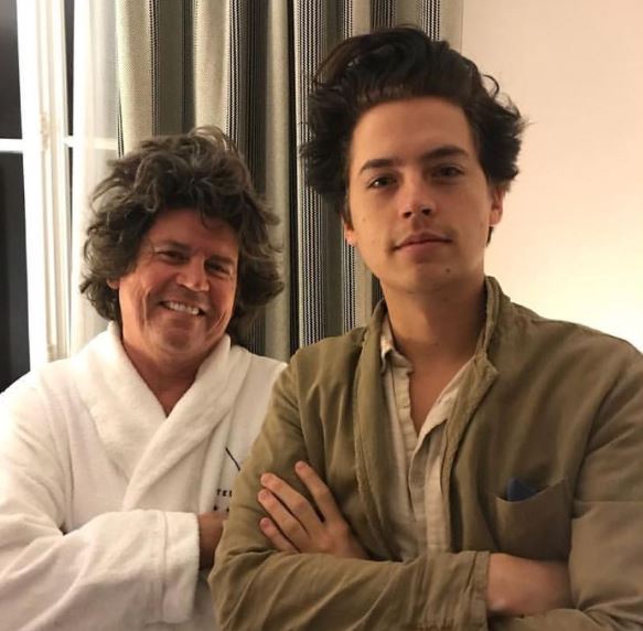 Cole Sprouse with father Matthew Sprouse image