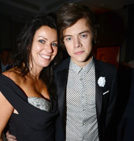 Harry Styles with mother Anne Cox