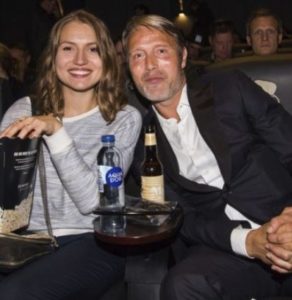 Mads Mikkelsen With Daughter Viola Jacobsen Mikkelsen