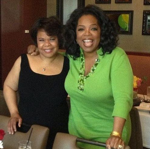 Oprah Winfrey with sisiter Patricia Lee Lloyd