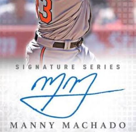Manny Machado signature