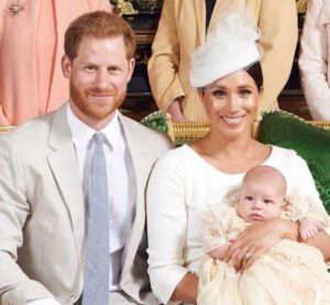 Meghan Markle and Prince Harry with son Archie Harrison Mountbatten-Windsor