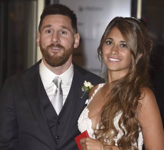 Lionel Messi with wife Antonella Roccuzzo