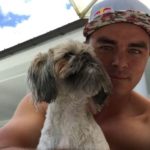 RIckie Fowler with his pet
