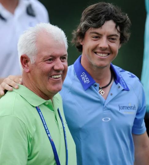 ROry Mcilroy with father Gerry McIlroy