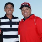 Rickie Fowler with father Rod Fowler