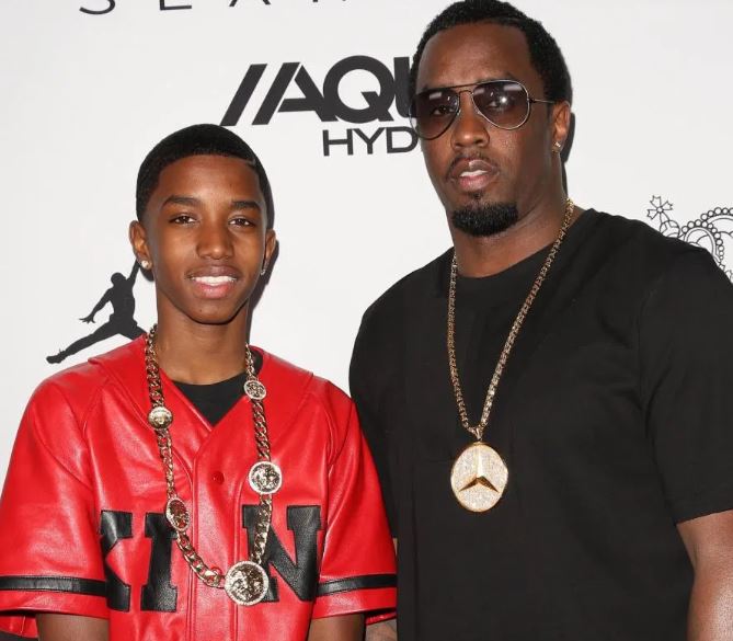 Sean Combs with son Christian Casey Combs