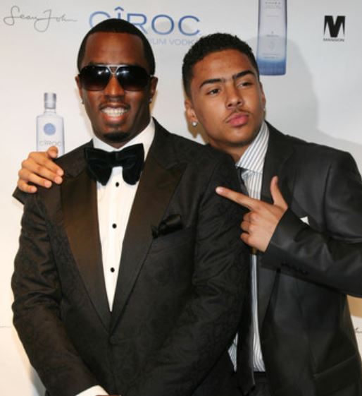 Sean Combs with son Quincy