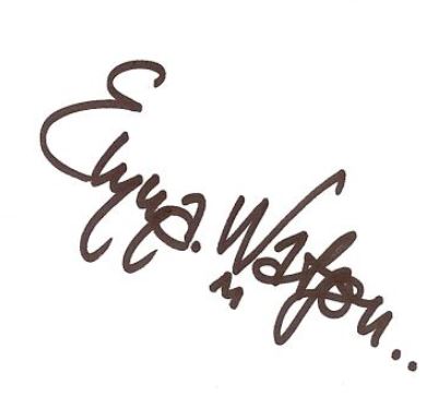 Emma Watson signature.
