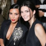 Kendall Jenner with half-sister Kim Kardashian