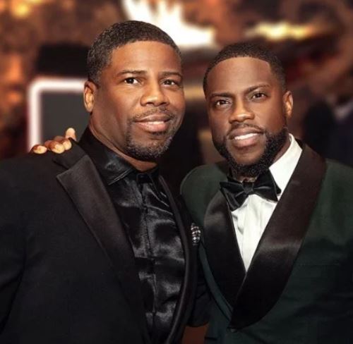 Kevin Hart with brother Robert Hart