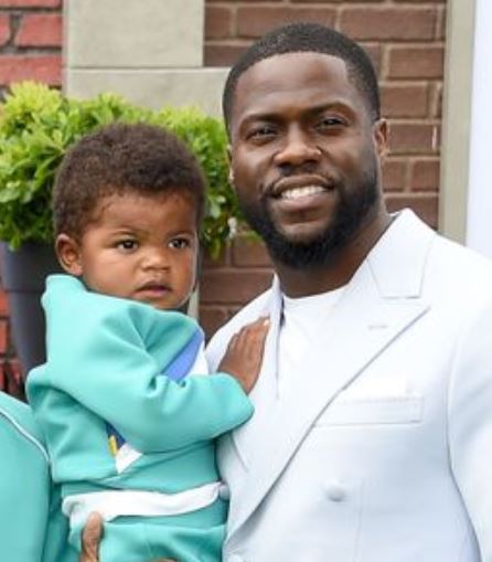 Kevin Hart with son Kenzo Kash Hart