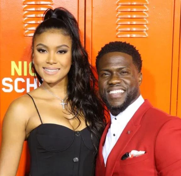 Kevin Hart with wife Eniko Parrish image