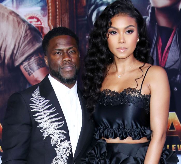 Kevin Hart with wife Eniko Parrish