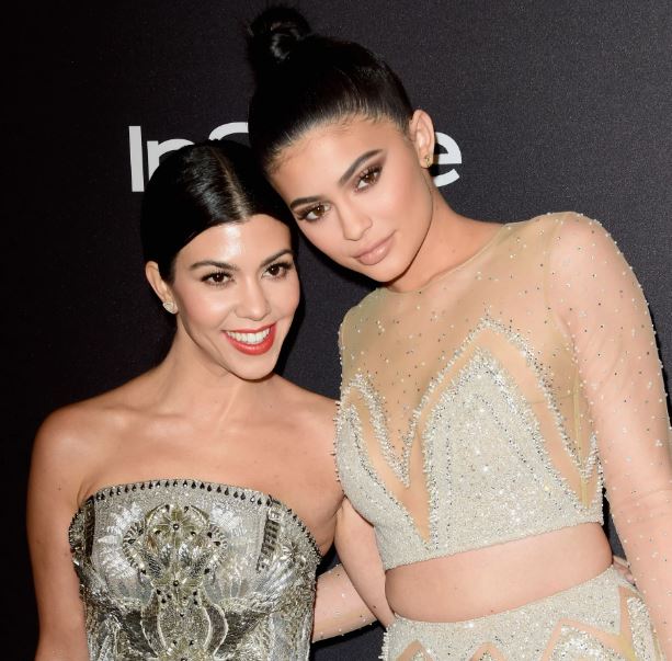 Kourtney Kardashian with sister Kylie Jenner