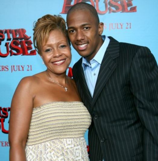 Nick Cannon with mother Beth Hackett