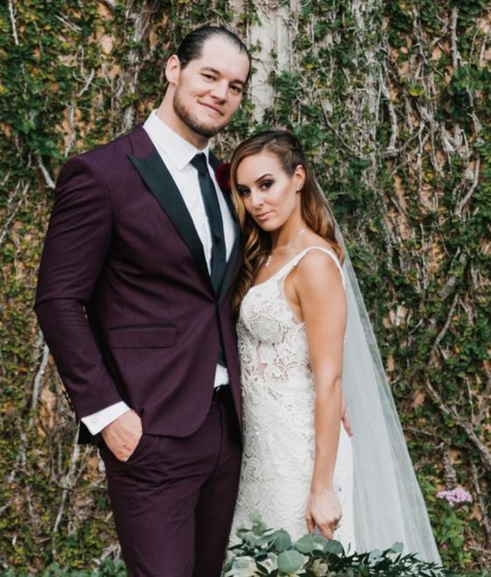 baron Corbin with wife Rochelle Roman