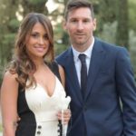 Antonella Ruccozzo med mann Lionel Messi bilde