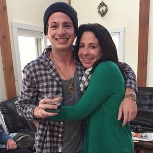 Charlie Puth with mother Debra Puth