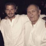 David Beckham with father David Edward Alan Beckham