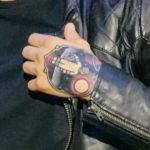 Finn Tattoo in his hand image.