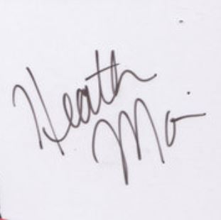 Heather Morris signature