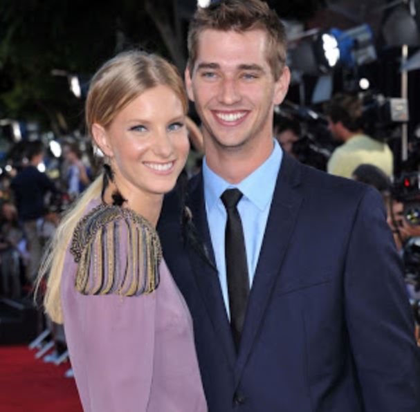 Heather Morris with husband Taylor Hubbell