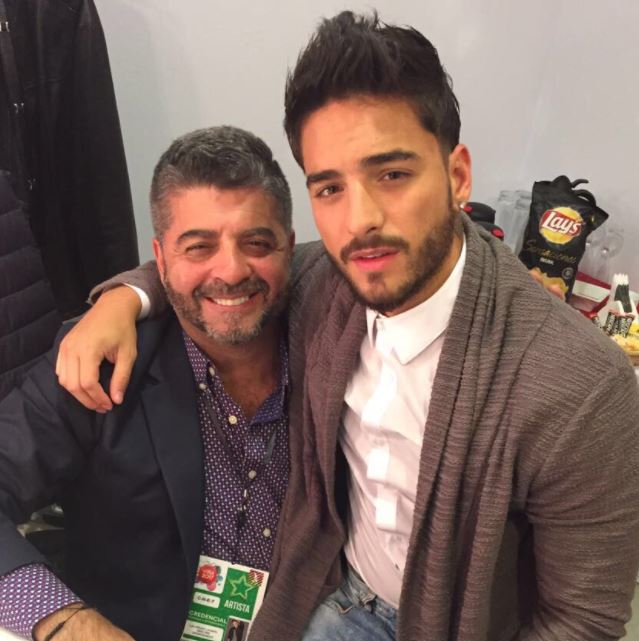 Maluma with his father Luis Fernando Londoño