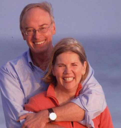Elizabeth Warren with husband Bruce H Mann