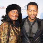 John Legend with mother Phyllis Stephens