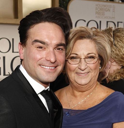 Johnny Galecki with mother Mary Louise Noon