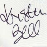 Kristen Bell signature