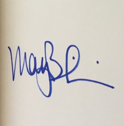 Mayim Bialik signature