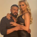 Andrade with his wife Charlotte Flair